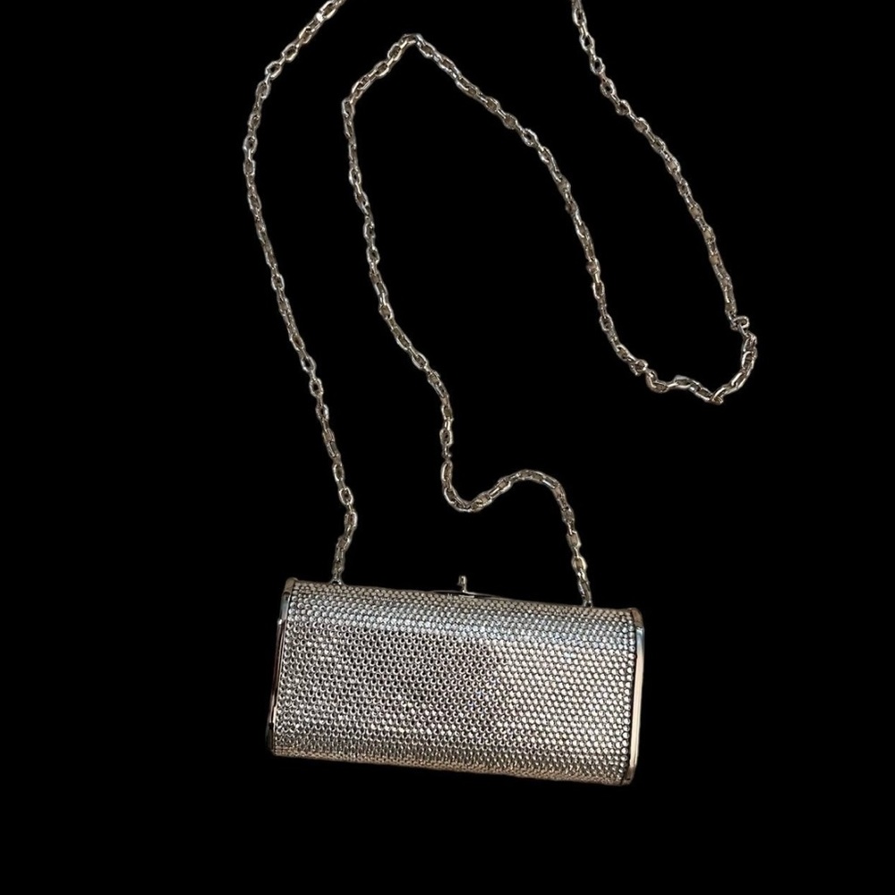 Vintage Judith Leiber Couture Crystal Slim slide clutch
